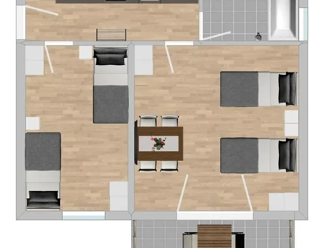 Sta1043 Gut Geschnittene Monteurwohnung Mit Balkon * Stamsried